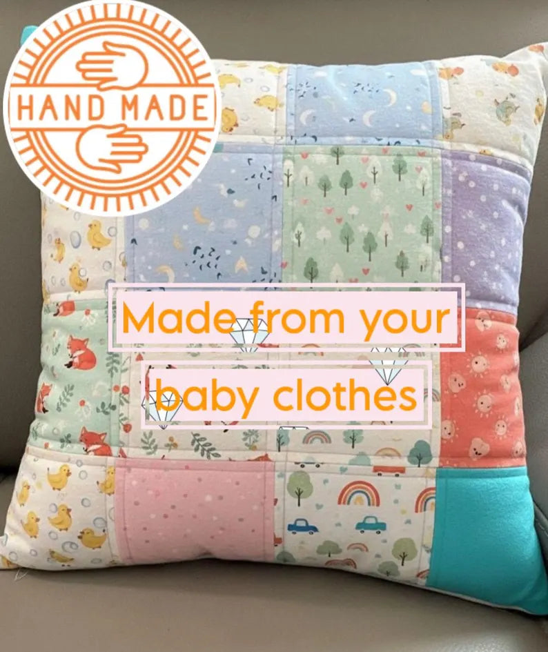 Custom Baby Clothes Memory Pillow