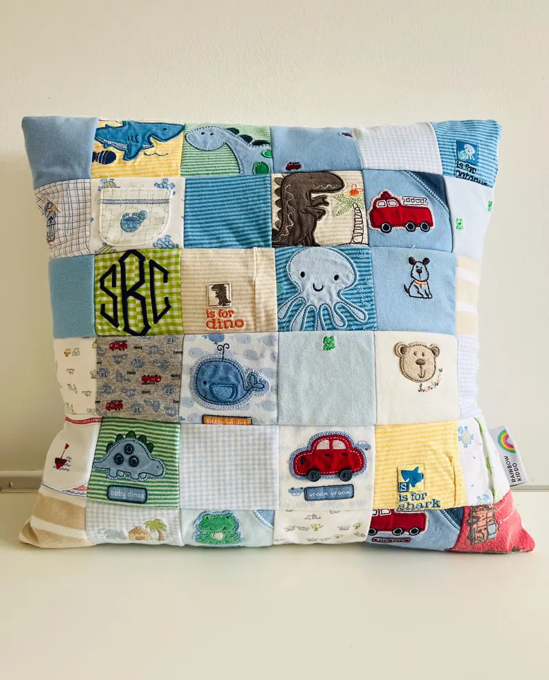 Custom Baby Clothes Memory Pillow