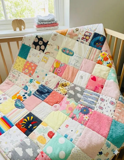 Custom Baby Clothes Memory Blanket