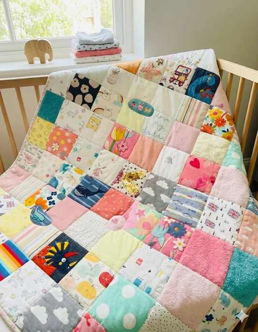 Custom Baby Clothes Memory Blanket