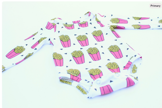 French Fries Baby Onesie