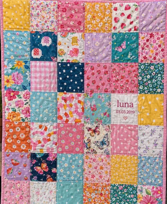Custom Baby Clothes Memory Quilt