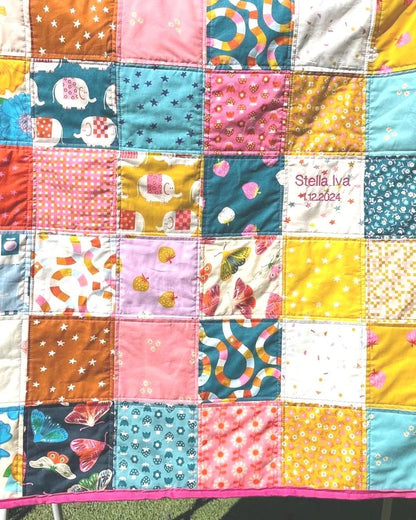 Custom Baby Clothes Memory Quilt