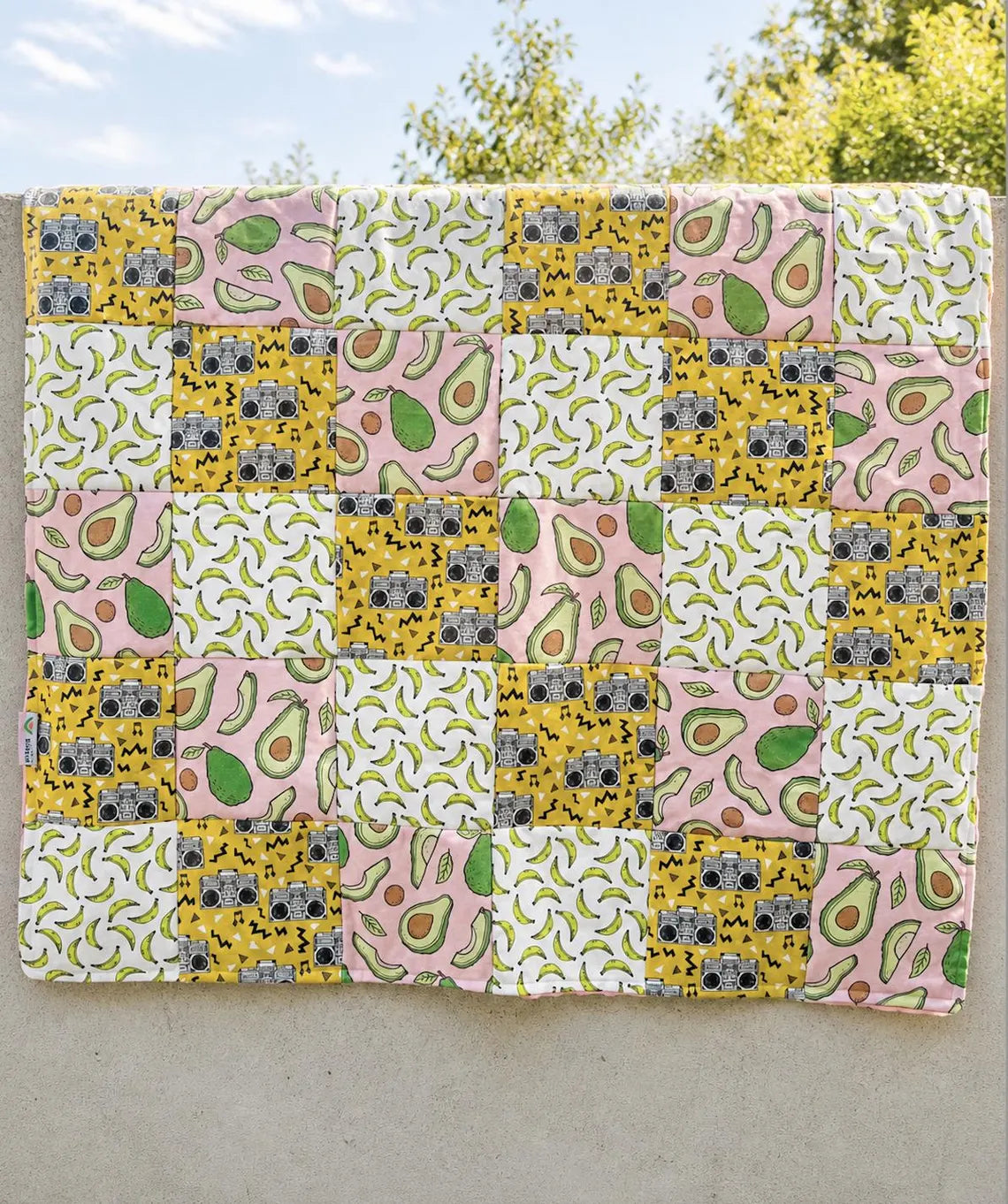 The Cali One: Handmade Organic Cotton Baby Blanket