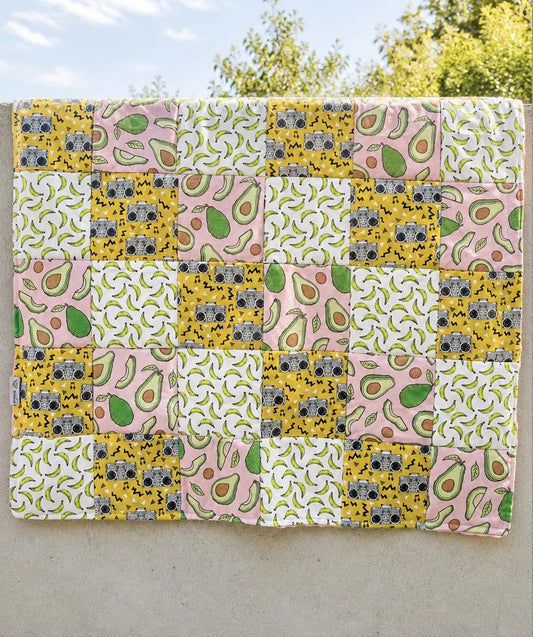 The Cali One: Handmade Organic Cotton Baby Blanket