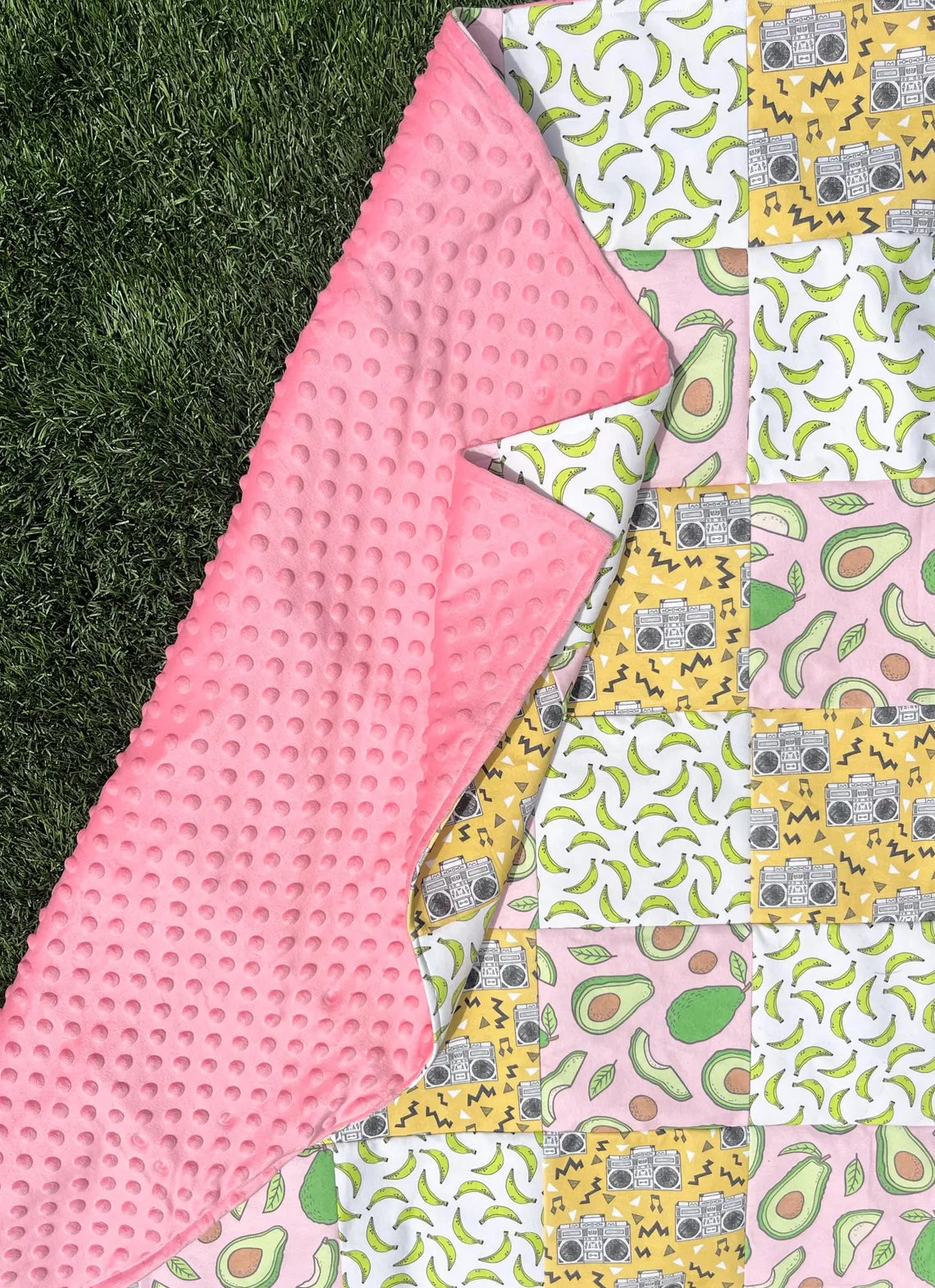 The Cali One: Handmade Organic Cotton Baby Blanket