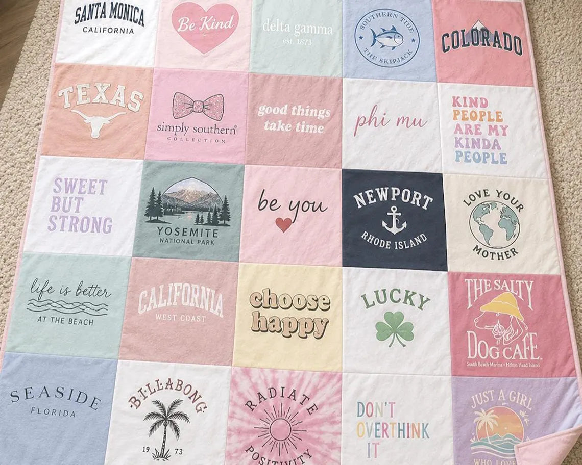 Custom T-Shirt Memory Blanket