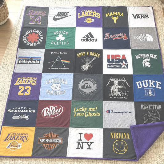 Custom T-Shirt Memory Blanket