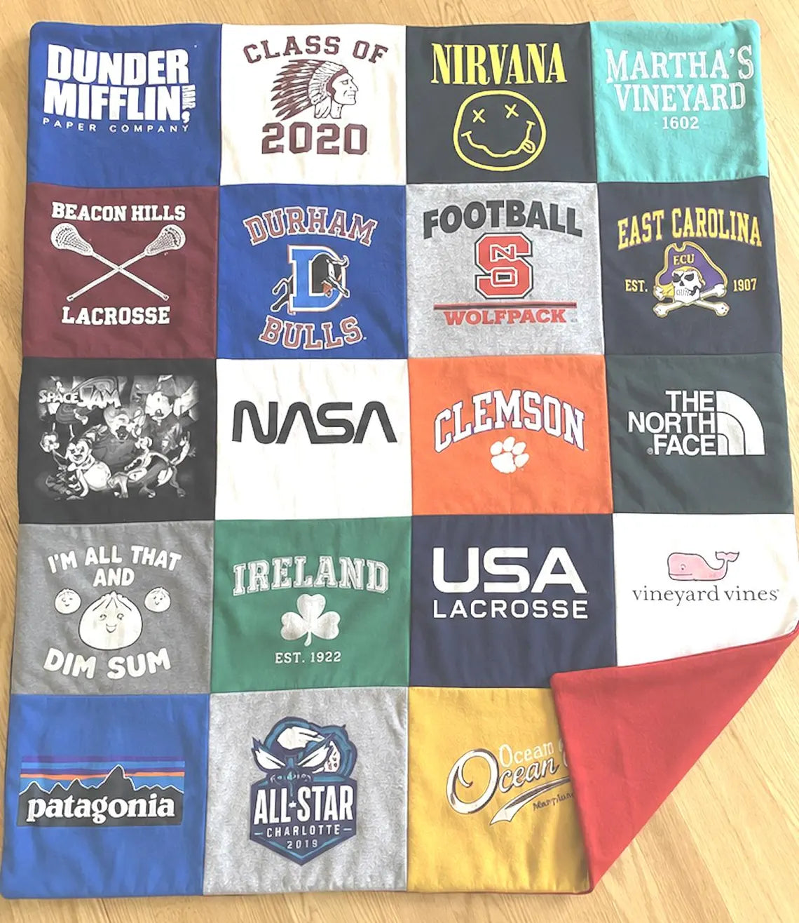 Custom T-Shirt Memory Blanket